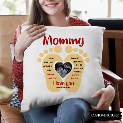 Personalized Gift For Future Mummy I'll Be With You Making Quite A Racket Pillow - PP - LT1103221