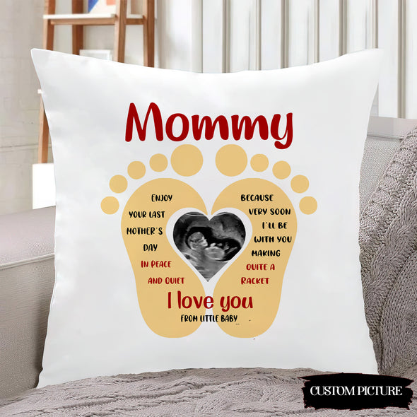 Personalized Gift For Future Mummy I'll Be With You Making Quite A Racket Pillow - PP - LT1103221