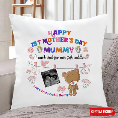Personalized Gift For Future Mummy Happy 1st Mother's Day Pillow - PP - LT2401223