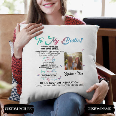 Personalized Gift For Bestie A Truly Great Friend Is Hard To Find, Difficult To Leave, Impossible To Place Pillow - PP - LT0703223