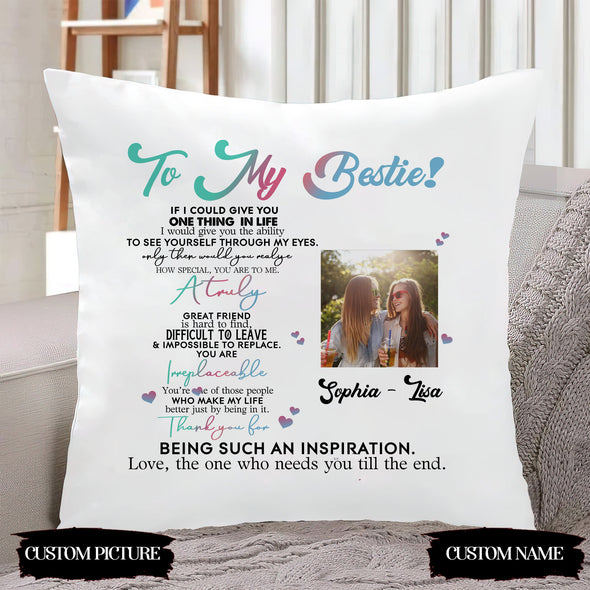 Personalized Gift For Bestie A Truly Great Friend Is Hard To Find, Difficult To Leave, Impossible To Place Pillow - PP - LT0703223