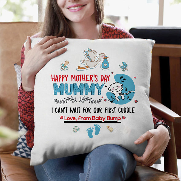 Gift For Future Mummy I Can't Wait For Our First Cuddle Pillow - PP - LT2102223