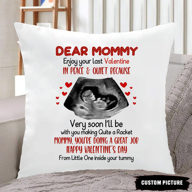 Personalized Gift For Future Mommy Happy Valentine's Day Pillow - PP - LT1901224