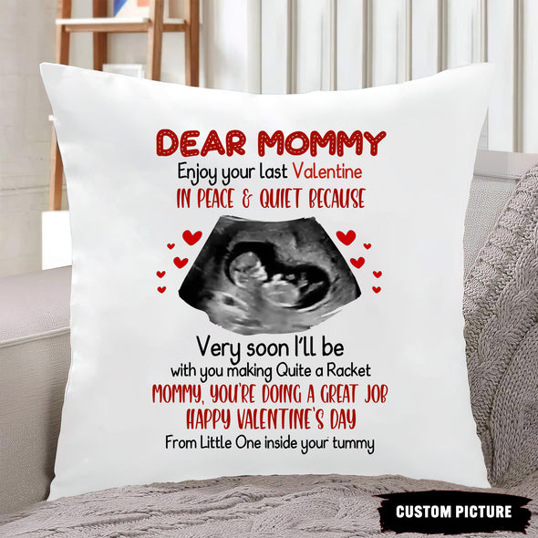 Personalized Gift For Future Mommy Happy Valentine's Day Pillow - PP - LT1901224