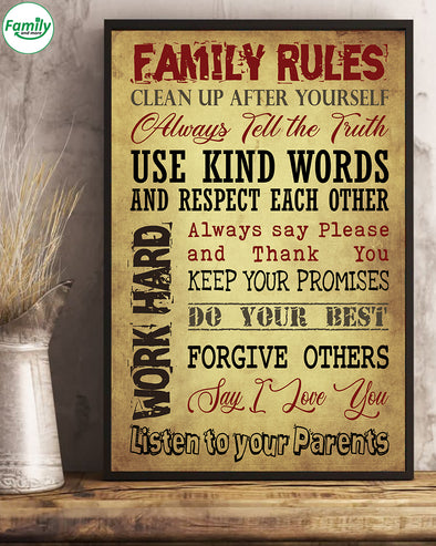 Family rules Vertical Poster