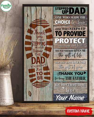 Thank you for Stepping in and become the Dad-nk Vertical Poster