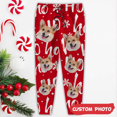 Custom Photo With Christmas Pattern Men and Women's Sweatpants_NT_HB2111223
