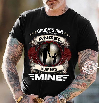 Daddy's Girl Angel now he's mine-nk Premium Fit Mens Tee
