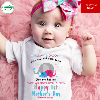 Happy 1st mothert's day Baby Onesie