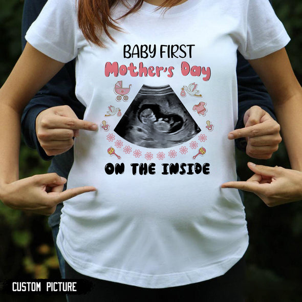 Personalized Gift For Future Mommy Baby First Mother's Day From In Side T-Shirt - PP - LT0104221