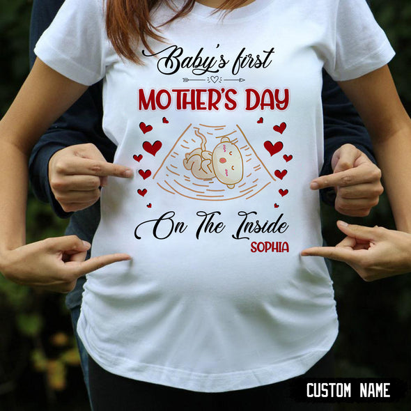 Gift For Future Mommy Baby's First Mother's Day T-Shirt - PP - LT1504222