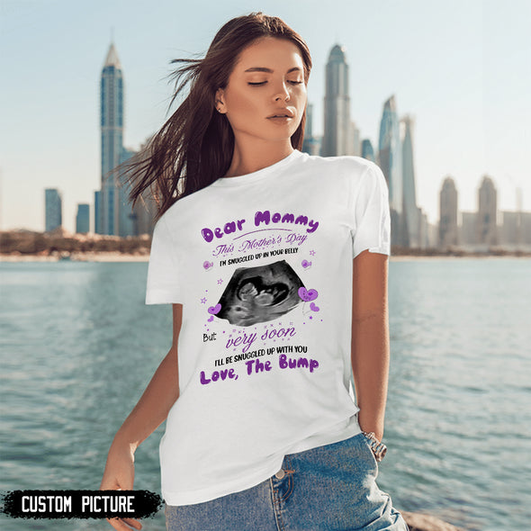 Personalized Gift For Future Mommy But Very Soon I'll Be Snuggled Up With You T-Shirt - PP - LT3103224