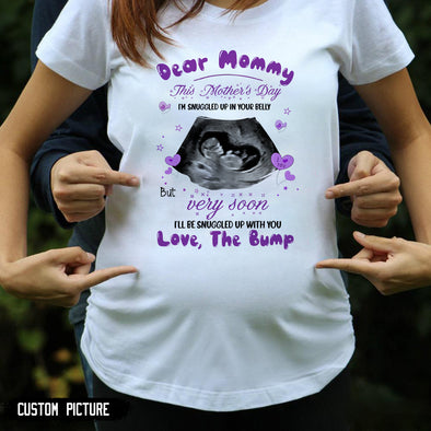 Personalized Gift For Future Mommy But Very Soon I'll Be Snuggled Up With You T-Shirt - PP - LT3103224