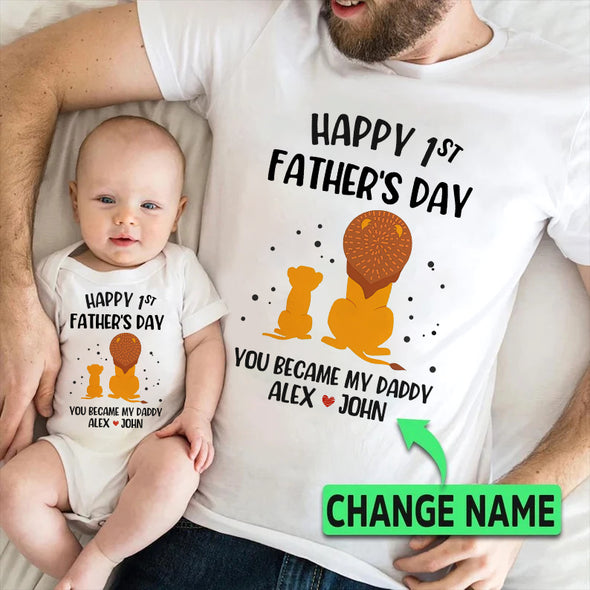 Gift For Father's Day Happy 1st Father's Day Baby Onesie - PP - LT0605225