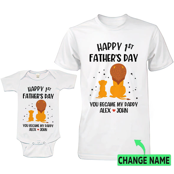 Gift For Father's Day Happy 1st Father's Day Baby Onesie - PP - LT0605225