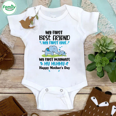 Gift For Future Mummy My First Best Friend Is My Mummy Baby Onesie - PP - LT1102225