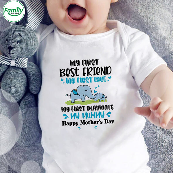Gift For Future Mummy My First Best Friend Is My Mummy Baby Onesie - PP - LT1102225