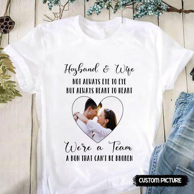 Personalized Gift For Husband & Wife Not Always Eye To Eye But Always Heart To Heart T-Shirt - PP - LT2503225