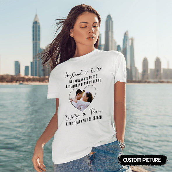 Personalized Gift For Husband & Wife Not Always Eye To Eye But Always Heart To Heart T-Shirt - PP - LT2503225