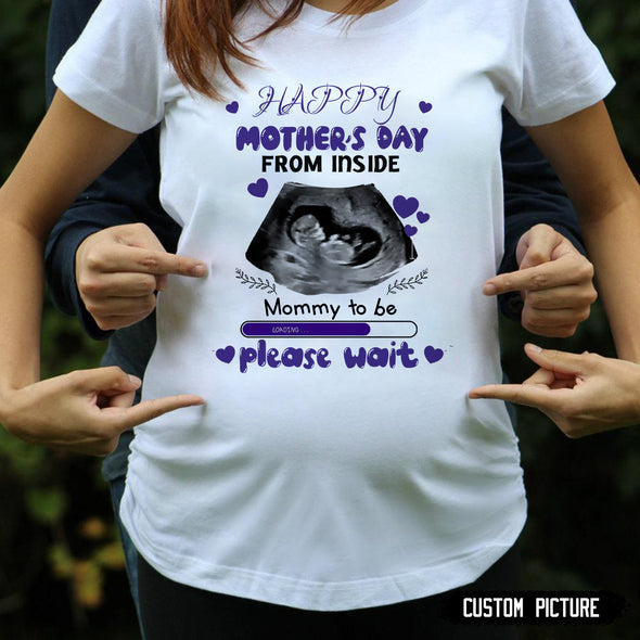 Personalized Gift For Future Mommy Happy Mother's Day From Inside T-Shirt - PP - LT2903225