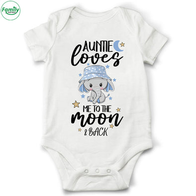Moom and back Baby Onesie