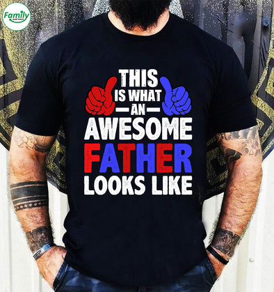 This is what an awesome father looks like-kv Classic T-Shirt