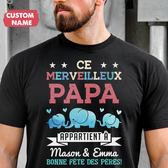 Ce Merveilleux Papa T-Shirt - JD - TT1005227