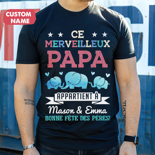 Ce Merveilleux Papa T-Shirt - JD - TT1005227