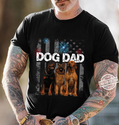 Dog Dad-mc Premium Fit Mens Tee