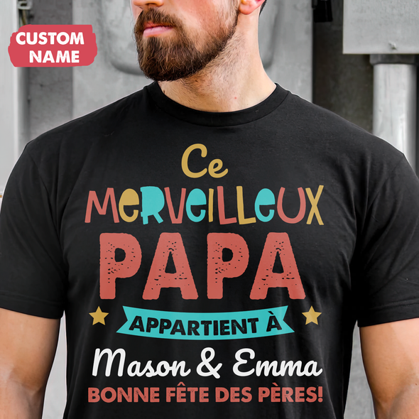Ce Merveilleux Papa T-Shirt - JD - TT2304225