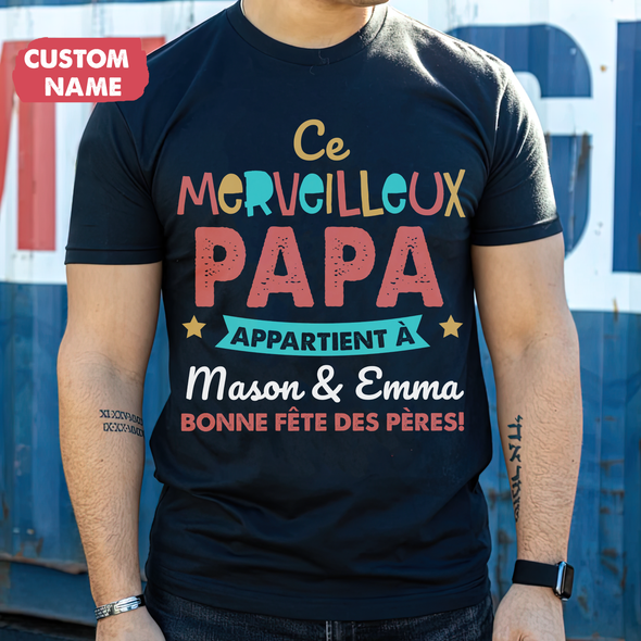 Ce Merveilleux Papa T-Shirt - JD - TT2304225