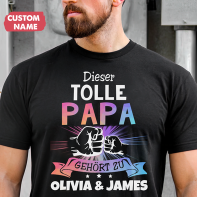 Personalized Geschenk für Papa Dieser Tolle Papa T-Shirt - JD - TT04052214