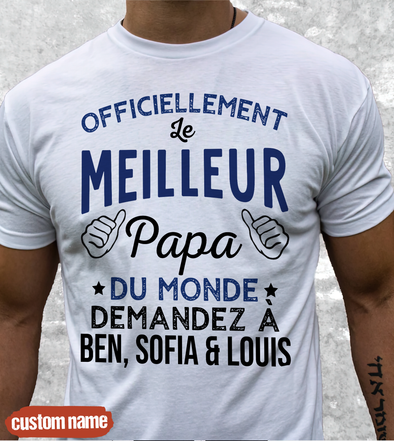 Officiellement Le Meilleur Papa T-Shirt - JD - TT10052219