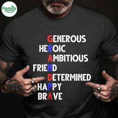 Grandpa Generous Heroic friend Happy-kv Premium Fit Mens Tee