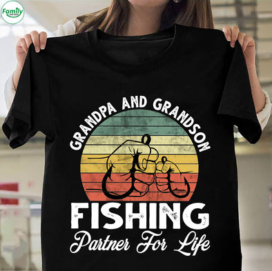 Grandpa and Grandson Fishing Partner for life-nk Classic T-Shirt