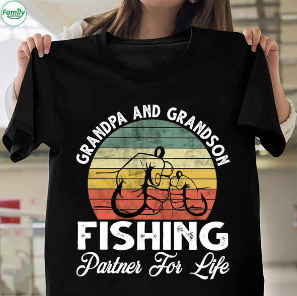Grandpa and Grandson Fishing Partner for life-nk Classic T-Shirt