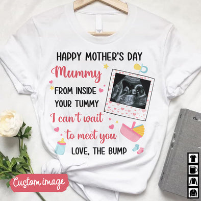 Personalized Gift For Future Mummy I Can't Wait To Meet You T-shirt - MC - TT2202221
