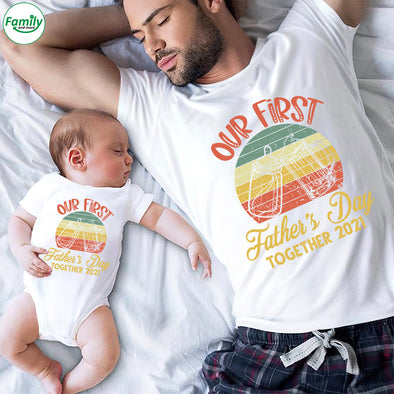 Our First Father's Day Together 2021-nk Baby Onesie