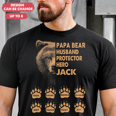 Papa Bear Husband Protector Hero T-Shirt - PP - TT0306224