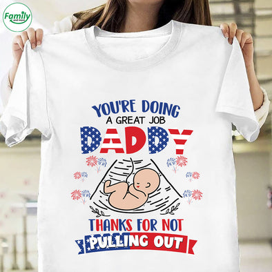 You're Doing A great job Daddy-nk Premium Fit Ladies Tee