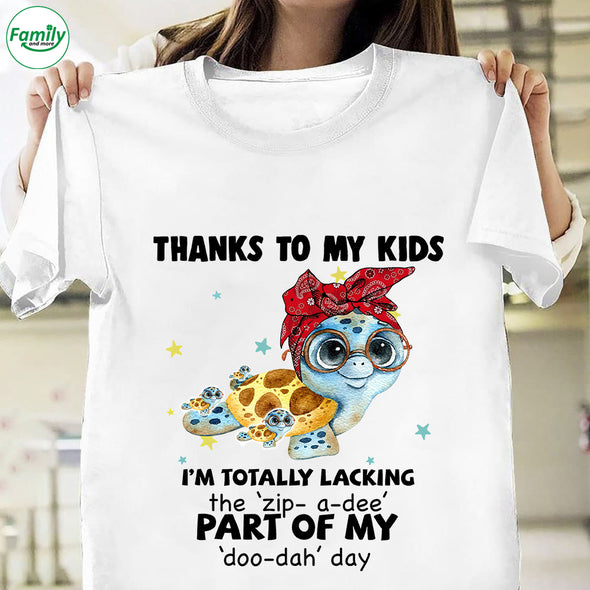 Thanks to my kids I'm totally lacking part of my Premium Fit Ladies Tee