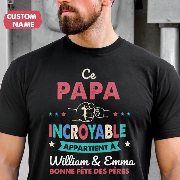 Personalized Cadeau Pour Papa Ce Papa T SHIRT- JD -TT10052235