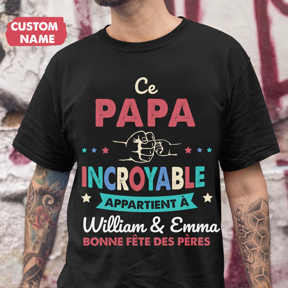 Personalized Cadeau Pour Papa Ce Papa T SHIRT- JD -TT10052235