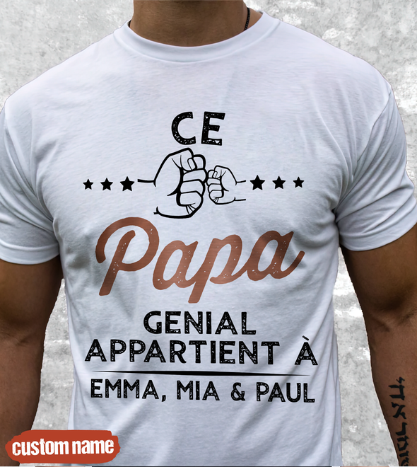 Ce Papa Génial Apparent À T-Shirt - JD - TT10052230