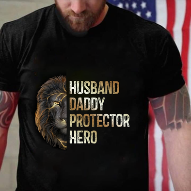 Husband Daddy Protector hero-nt Premium Fit Mens Tee
