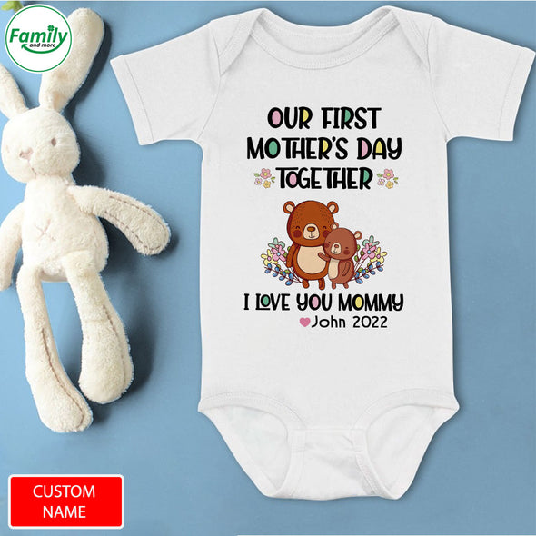 Gift For Mommy Our First Mother's Day Together Baby Onesie - PP - LT0404221