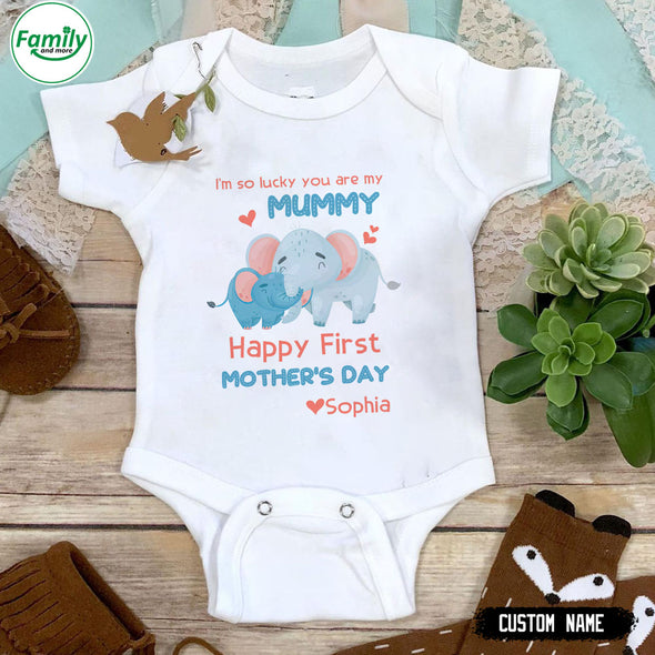 Personalized Gift For Future Mummy Happy First Mother's Day Baby Onesie - PP - LT2101221