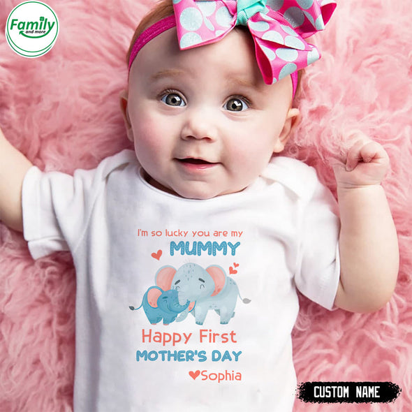 Personalized Gift For Future Mummy Happy First Mother's Day Baby Onesie - PP - LT2101221