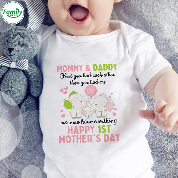Gift For Mommy & Daddy First You Had Each Other Then You Had Me Baby Onesie - PP - LT3003223