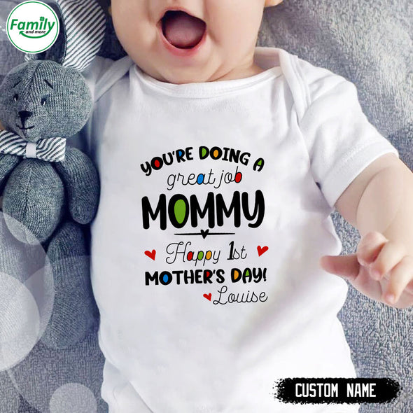 Gift For Future Mommy You're Doing A Great Job Baby Onesie - PP - LT2202224